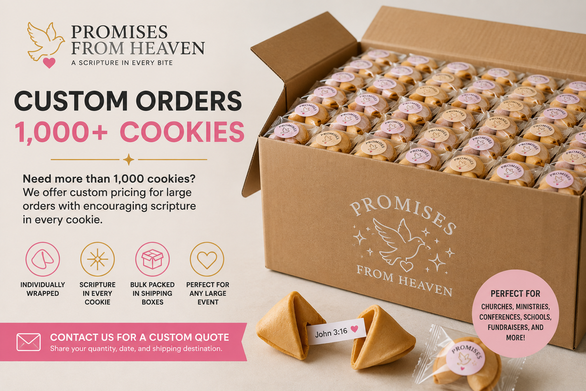 Custom Scripture Fortune Cookie Orders – Over 1,000 Cookies