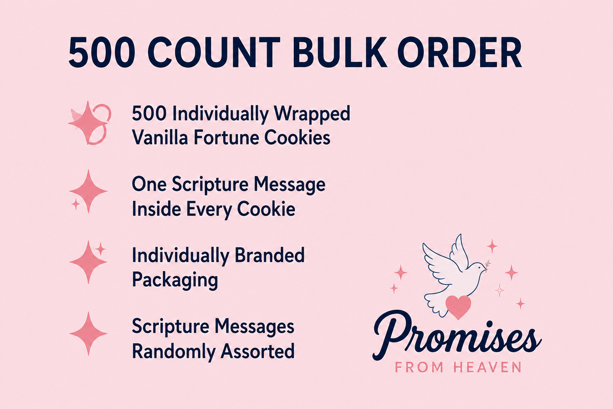 500- Count Scripture Fortune Cookies – Bulk Order