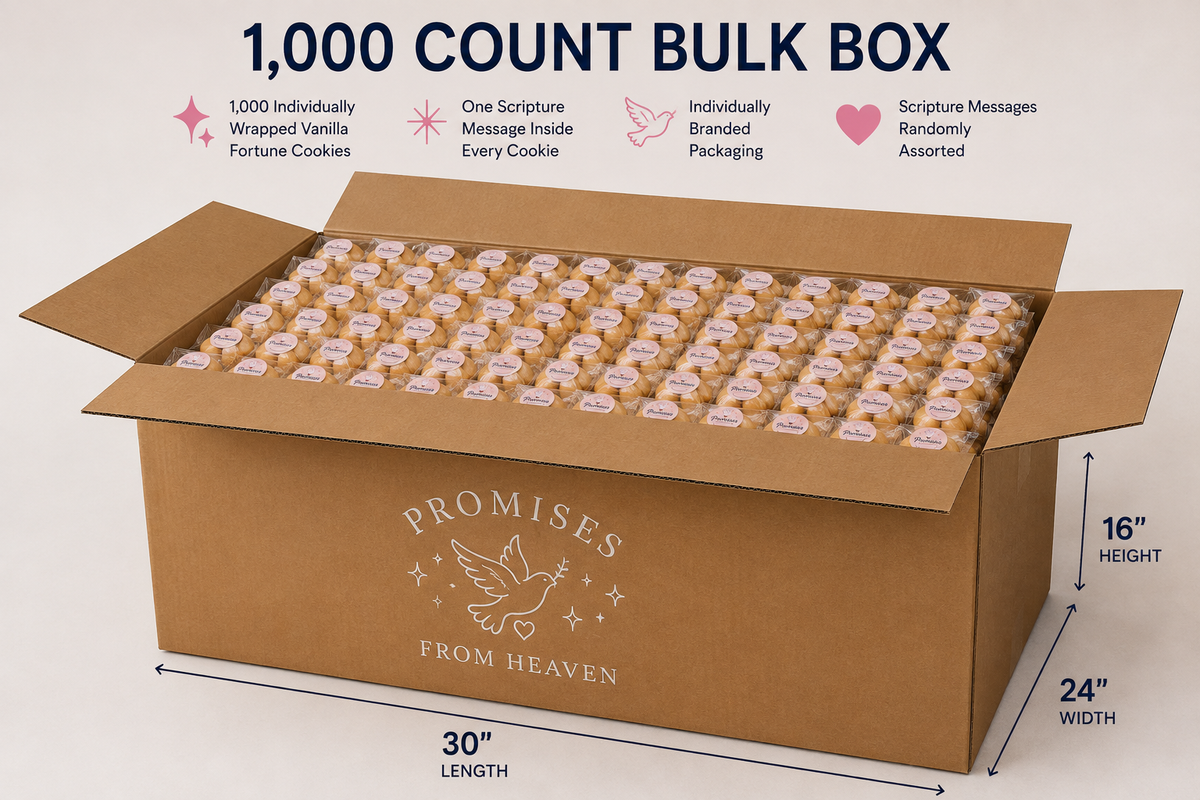 1,000 Scripture Fortune Cookies – Bulk Order